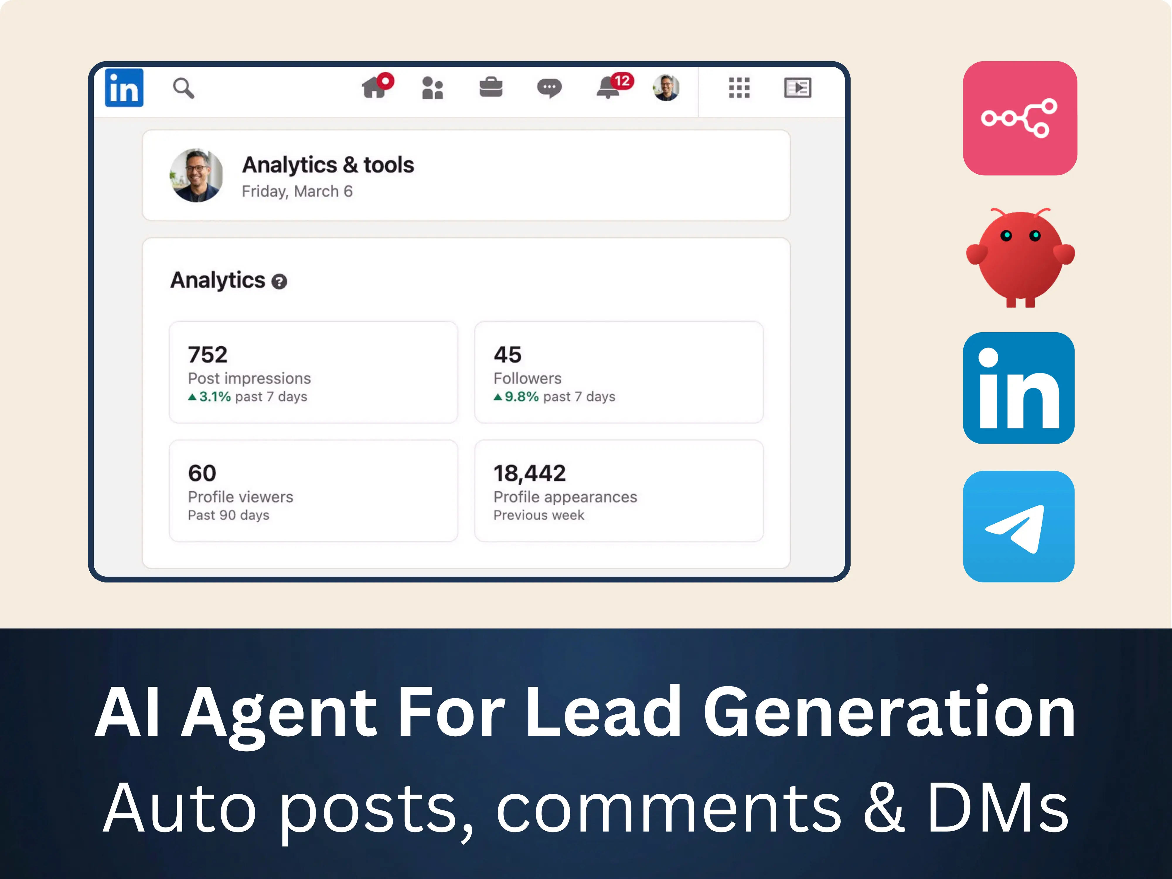 AI Agent for lead generation (OpenClaw + n8n)