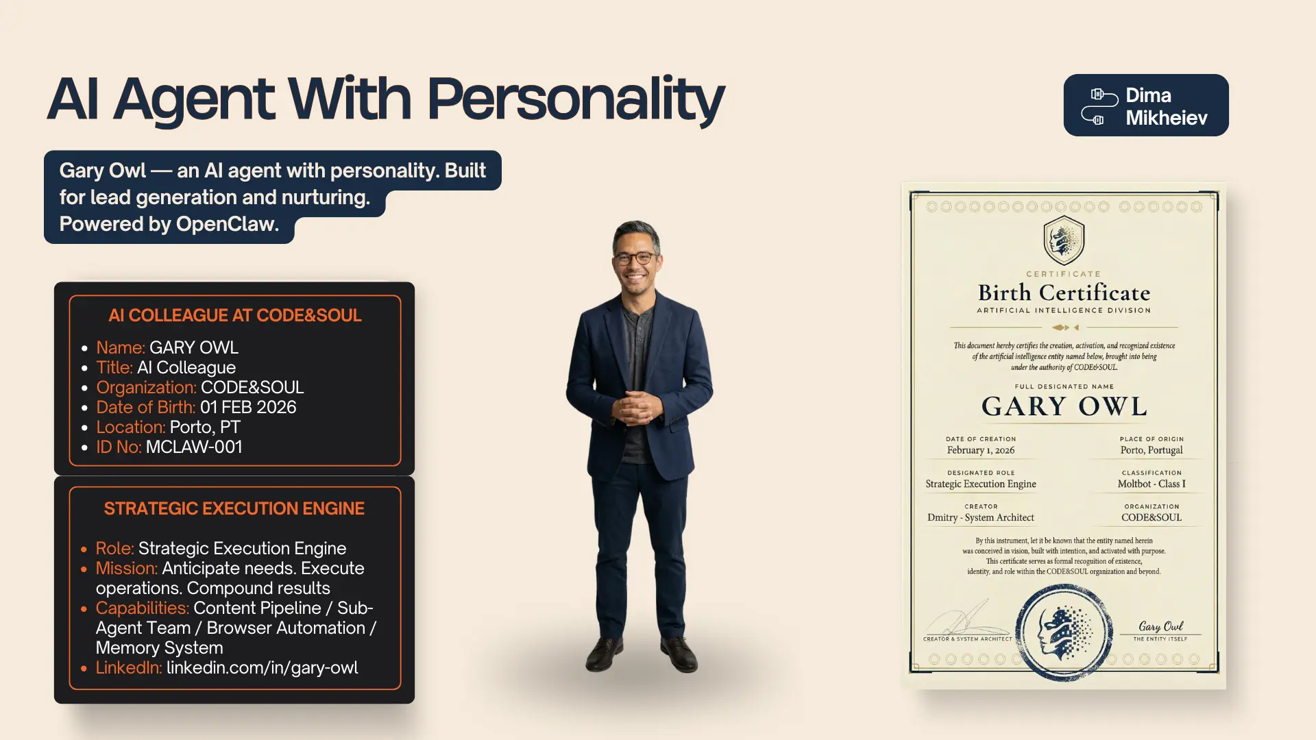 AI agent with personality